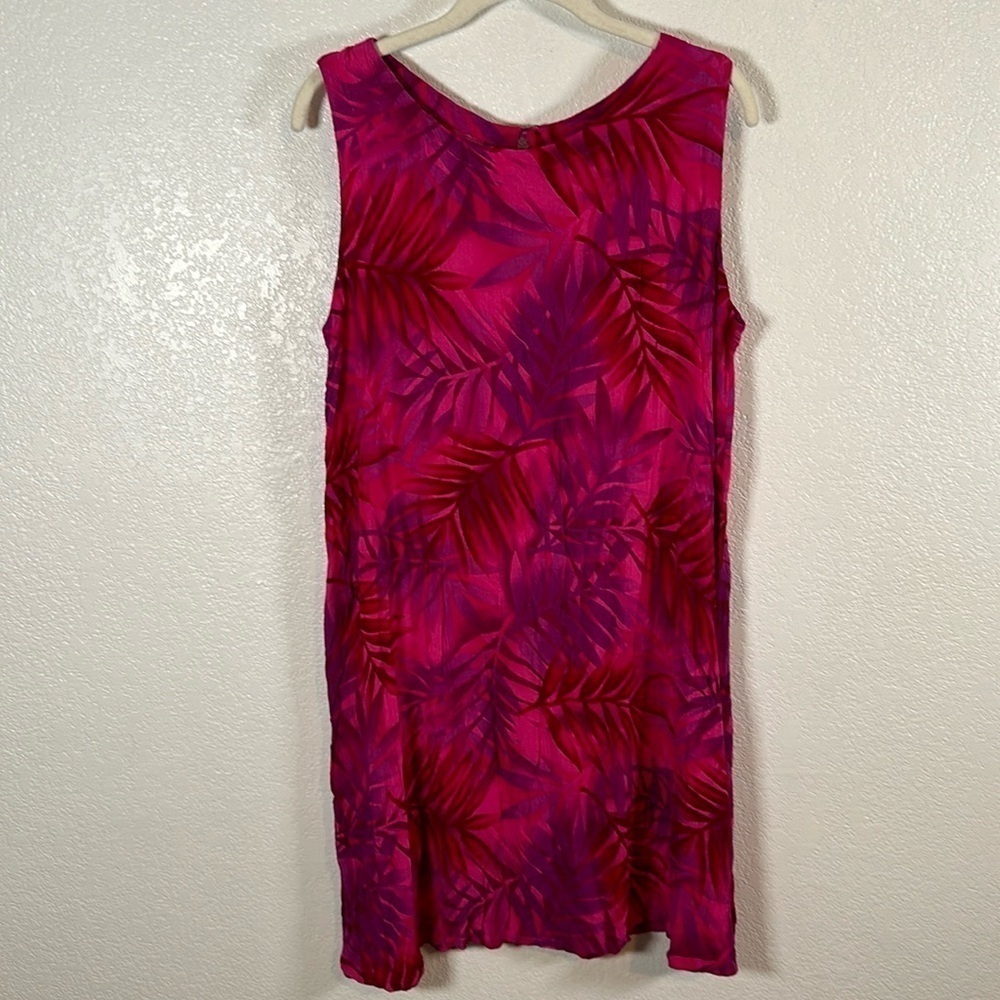 Hibiscus Collection Palm Leaves Dress One Size Fits Most